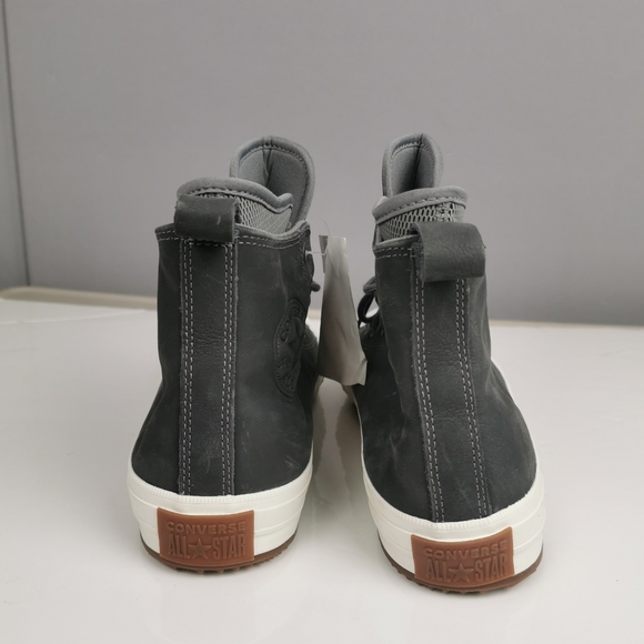 Converse Chuck Taylor Lunarlon Hi Top Leather  Sneakers  Men 7.5 Women 9.5 Gray - Picture 4 of 6